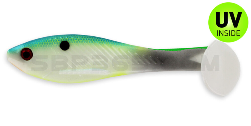 BBB Kicker 4,25" (ca. 11,2 cm) im Hartschalenblister Citrus Shad
