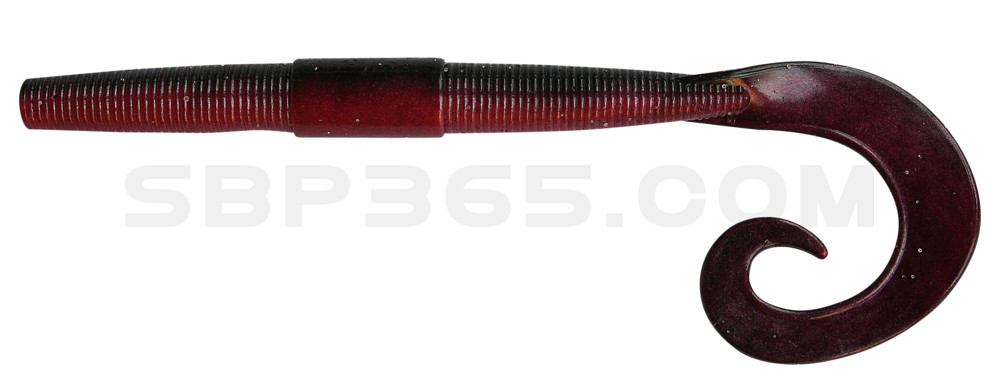 Big Curl Tail Worm 6" (ca. 13,5 cm) Red Shad