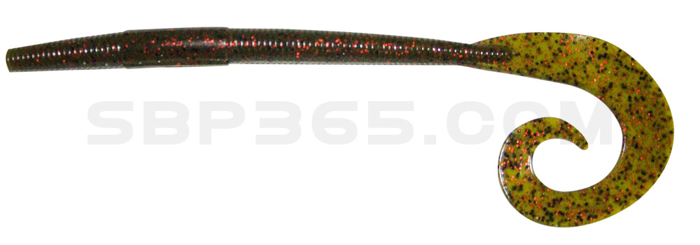 Big Curl Tail Worm 6" (ca. 13,5 cm) Watermelon Red Flake
