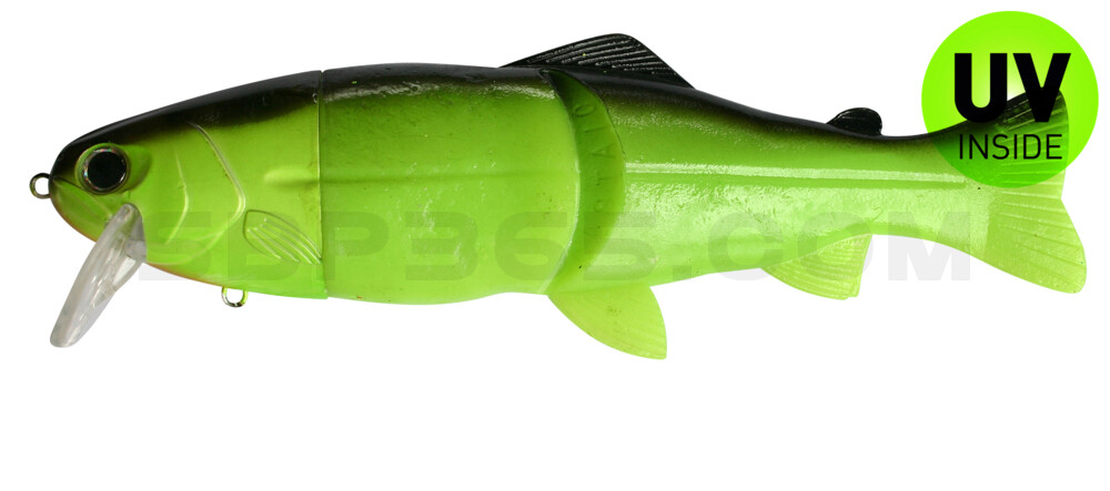 Castaic-Real-Bait - 12" (ca. 30,5cm) floater im Hartschalenblister Chartreuse