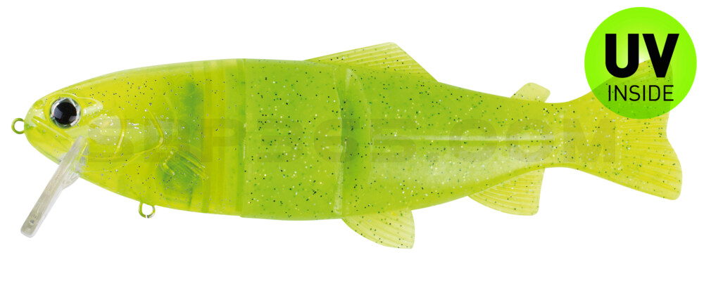 Castaic Real Bait 8"(20cm) im Hartschalenblister chartreuse pepper - floating