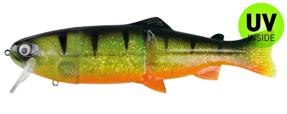 Castaic-Real-Bait - 9" (ca. 23cm) floater im Hartschalenblister Reno Perch Orange