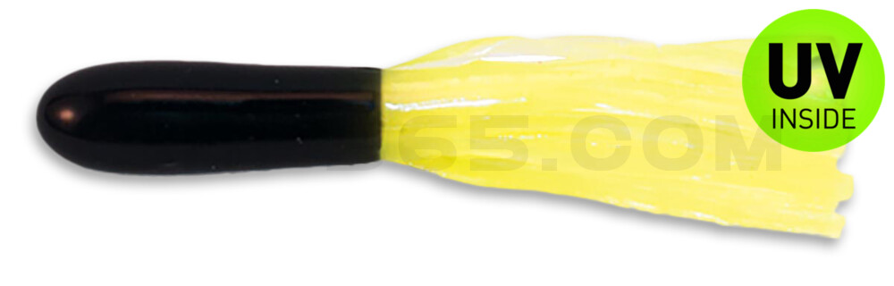 Crappie Tube 1.75" (ca. 4,5 cm) Black/Chartreuse