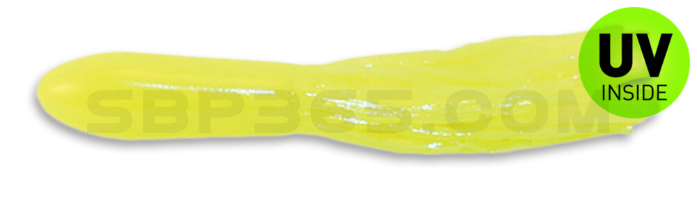 Crappie Tube 1.75" (ca. 4,5 cm) im Zip Bag Opaque Chartreuse Glow