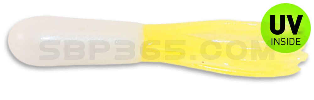 Crappie Tube 1.75" (ca. 4,5 cm) im Zip Bag Pearl/Chartreuse