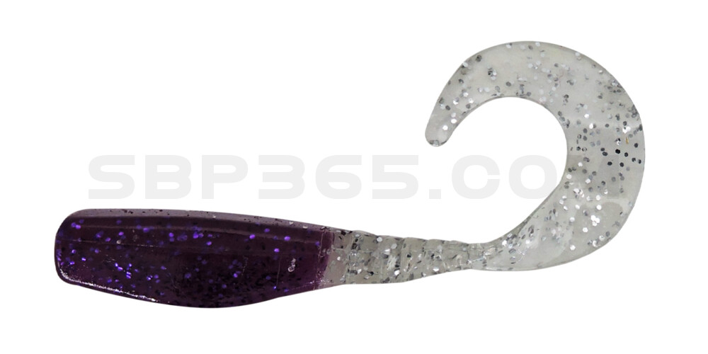 Curly Tail Crappie Minnow 2"  (ca. 5 cm) im Zip Bag Purple Haze