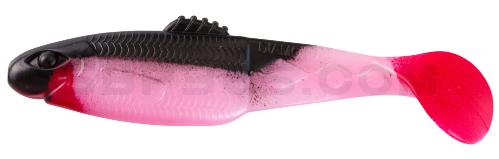 Diamond Shad 5" (ca. 13,5 cm) bubblegum / schwarz
