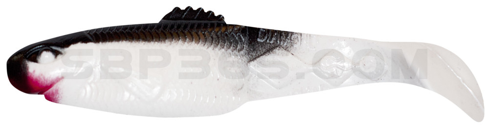 Diamond Shad 5" (ca. 13,5 cm) reinweiss / schwarz