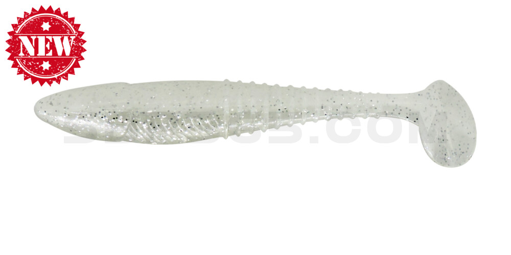 Finesse Swimmer 3,4"  (ca. 8,5 cm) im Hartschalenblister Pearl/Clear Belly