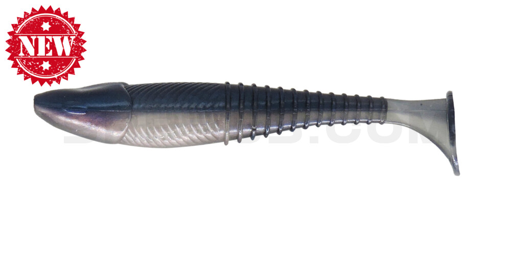 Finesse Swimmer 4,4"  (ca. 11,5 cm) im Hartschalenblister Pro Blue Red Flake