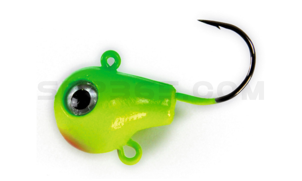 Fire Ball Jig chatreuse lime 989 BN Größe: 2/0, Gewicht: 28 g