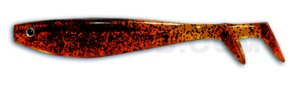 Fury Shad 5" (ca. 13 cm) klar bernstein-Glitter