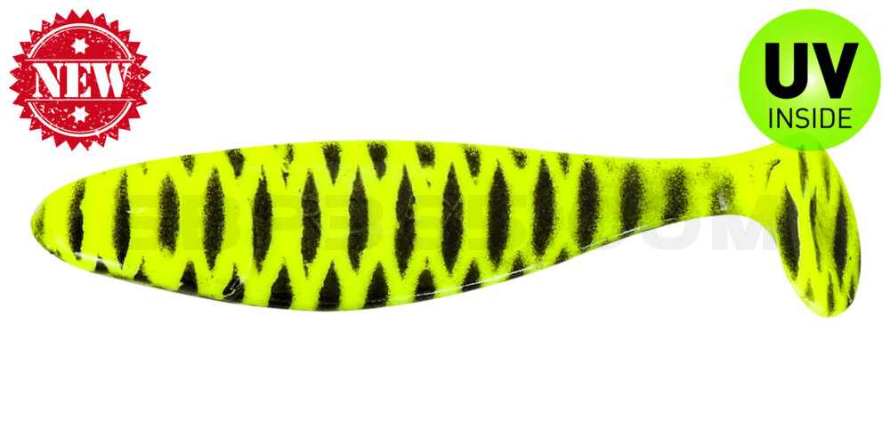 Jankes 4" (ca. 11,0 cm) fluogelb / schwarz gestreift