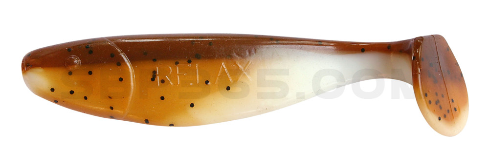 Jankes 4" (ca. 11,0 cm) reinweiss / olivebraun-Glitter