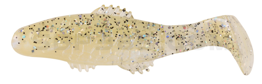 Killer Shad 3" (ca. 8,0 cm) blauperl / klar salt´n pepper Glitter