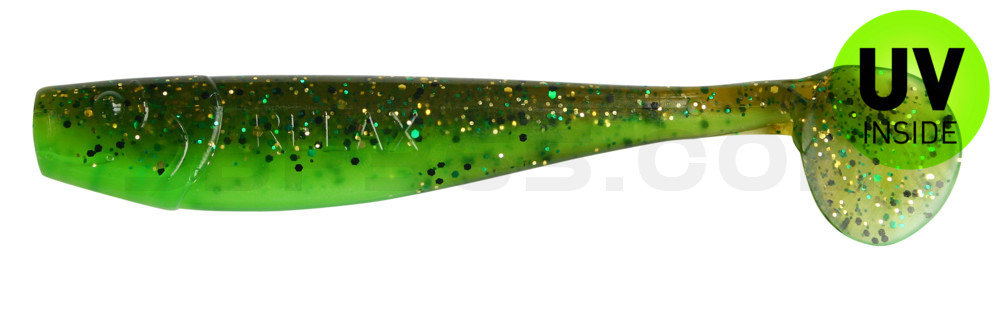 King-Shad 3" (ca. 8,0 cm) grün / Kaulbarsch