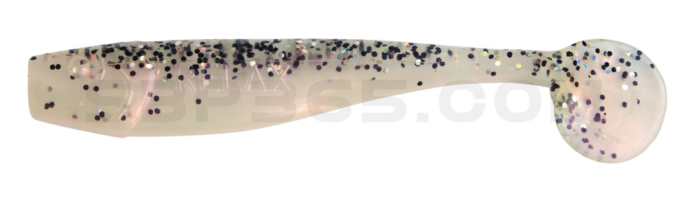 King-Shad 3" (ca. 8,0 cm) perl / klar salt´n pepper Glitter