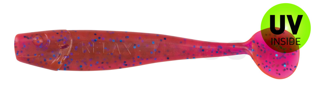 King-Shad 4" (ca. 11,0 cm) crawfish-violett-electric blue-Glitter