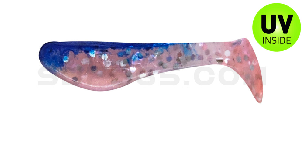 Kopyto-Classic 1" (ca. 3,5 cm) hot pink-Glitter Perleffekt / blau