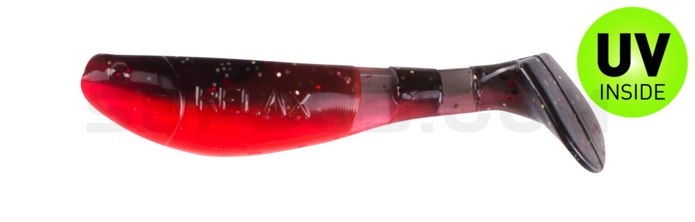 Kopyto-Classic 2,5" (ca.7,0 cm) feuerrot / schwarz rot-gold Glitter