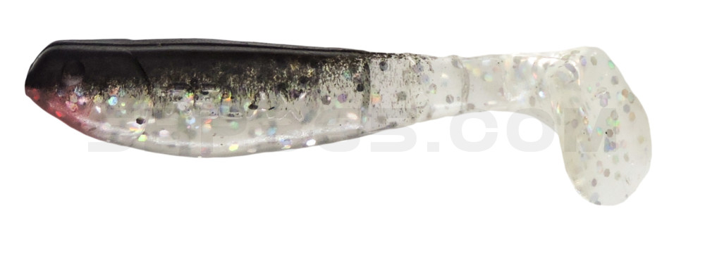 Kopyto-Classic 2,5" (ca.7,0 cm) klar silber-Glitter / schwarz
