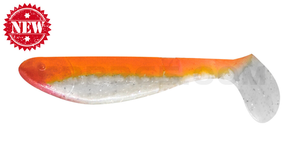 Kopyto-Classic 2,5" (ca.7,0 cm) perlweiss-Glitter / orange