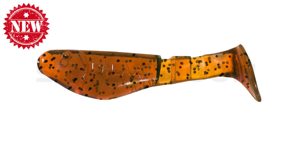 Kopyto-Classic 2" (ca. 5,0 cm) klar bernstein schwarzer Glitter