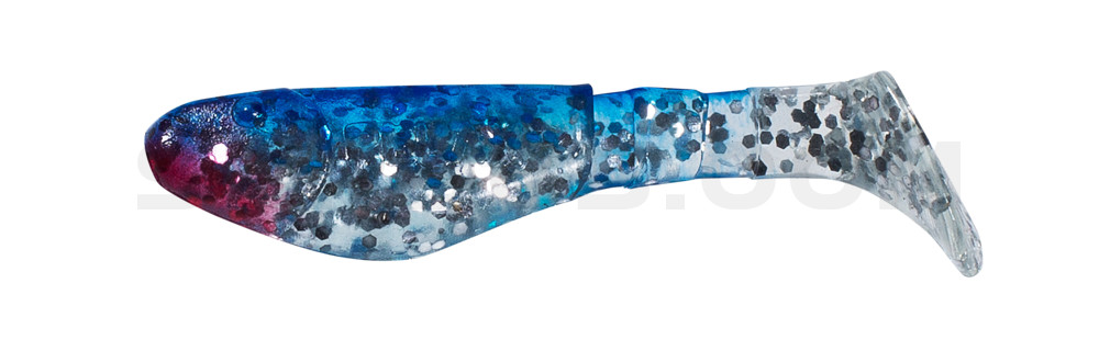 Kopyto-Classic 2" (ca. 5,0 cm) klar silber-Glitter / blau