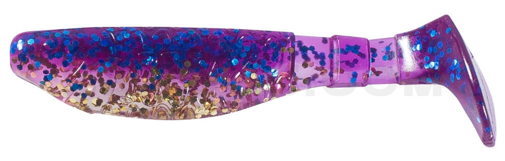 Kopyto-Classic 3" (ca. 8,0 cm) klar gold Glitter  / violett-electric blue Glitter