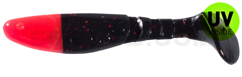 Kopyto-Classic 3" (ca. 8,0 cm) schwarz-rot-glitter / red head