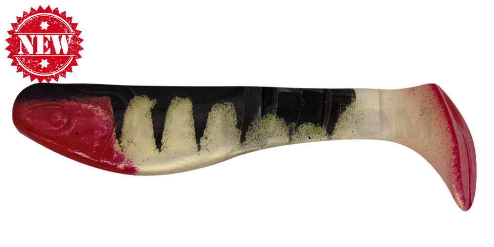 Kopyto-Classic 3" Zander (ca. 8,0 cm) goldperl / Zander / red tail