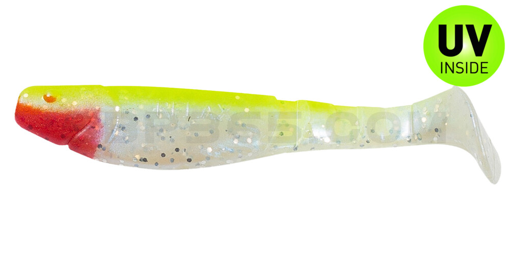 Kopyto-Classic 4" (ca. 11,0 cm) blauperl-Glitter / fluogelb