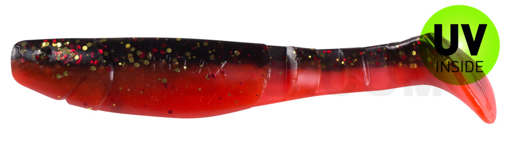 Kopyto-Classic 4" (ca. 11,0 cm) feuerrot / schwarz rot-gold Glitter