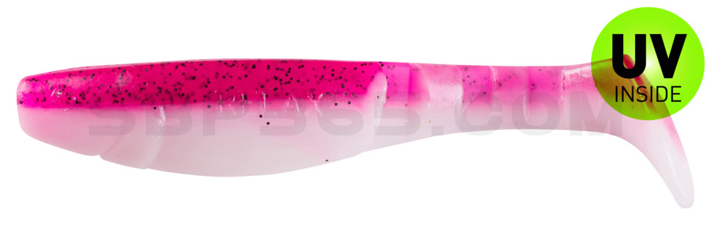 Kopyto-Classic 4" (ca. 11,0 cm) reinweiss / hot pink Glitter