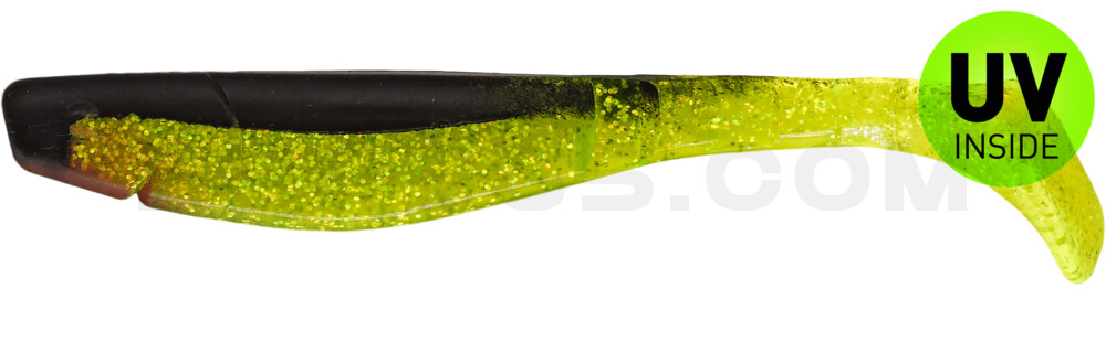 Kopyto-Classic 8" (ca. 20,0 cm) grün(chartreuse)-Glitter / schwarz