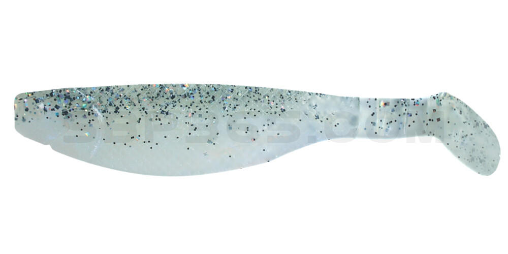 Kopyto-River 4" (ca. 11,0 cm) blauperl / klar salt´n pepper Glitter