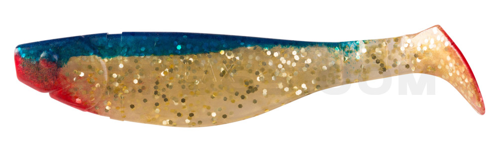 Kopyto-River 4" (ca. 11,0 cm) milchgold-Glitter / blau