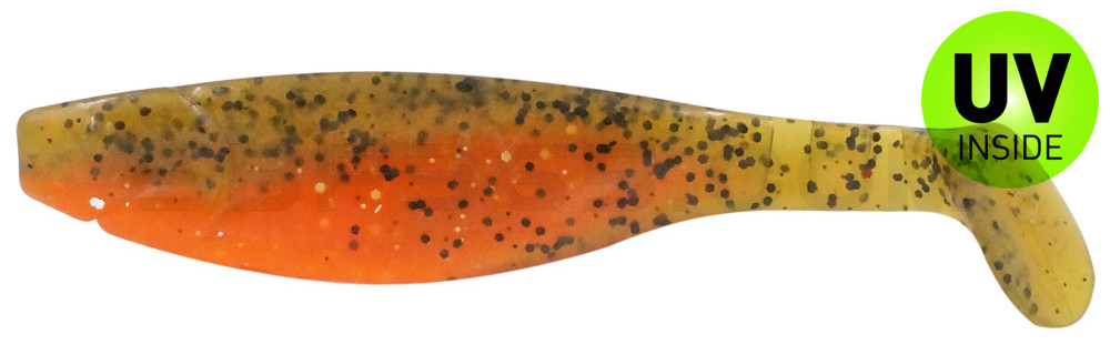 Kopyto-River 4" (ca. 11,0 cm) orange-Glitter / olivebraun-Glitter