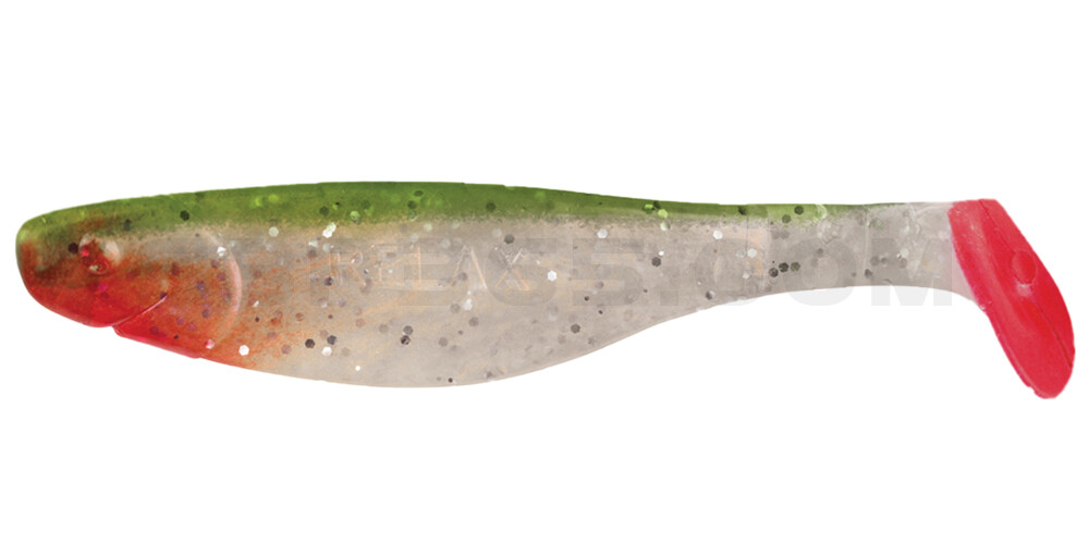 Kopyto-River 4" (ca. 11,0 cm) perl-Glitter / hechtgrün