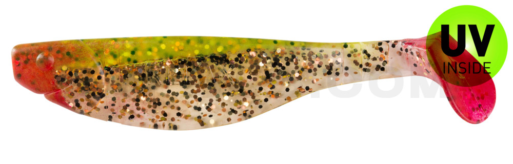 Kopyto-River 4" (ca. 11,0 cm) Sand / fluogelb