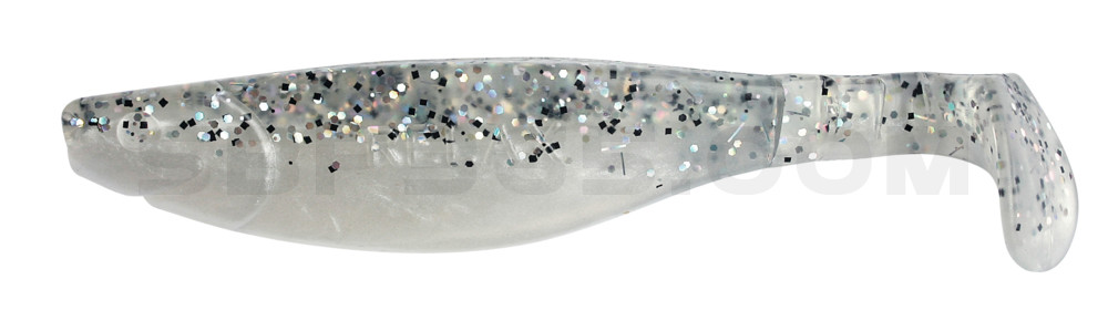 Kopyto-River 5" (ca. 13,0 cm) perlweiss / klar salt´n pepper Glitter
