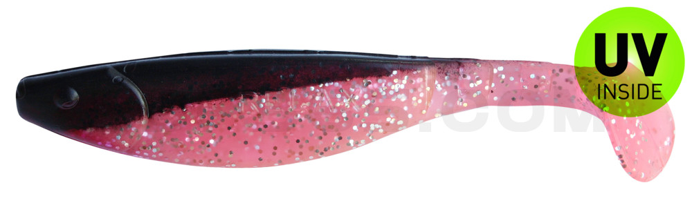 Kopyto-River 6" (ca. 16,0 cm) hot pink-Glitter Perleffekt / schwarz