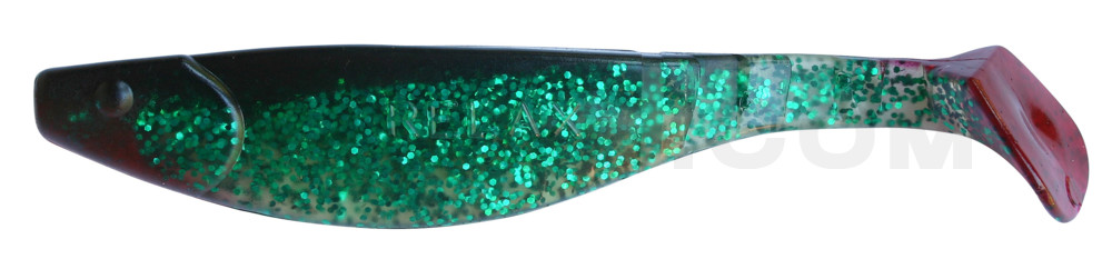 Kopyto-River 6" (ca. 16,0 cm) klar grün-Jumboglitter  / schwarz