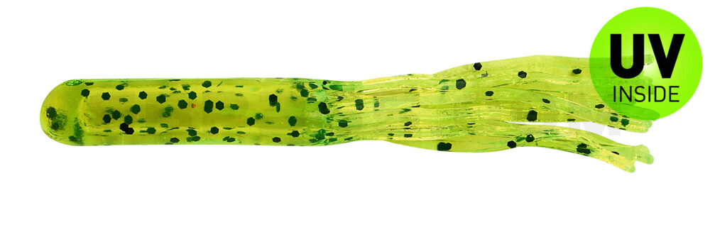 Medium Tube 2,5" (ca. 6,4 cm) grün-glitter