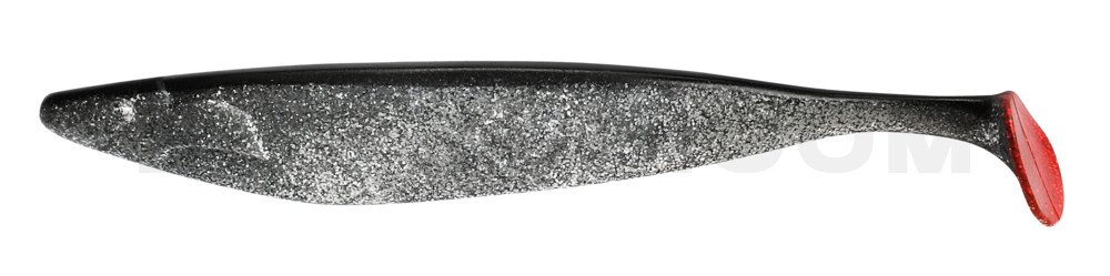 Megalodon 12" (ca. 30,0 cm) klar silber-Glitter / schwarz