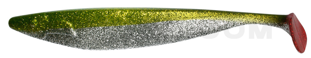 Megalodon 15" (ca. 40,0 cm) klar silber-Glitter / grün