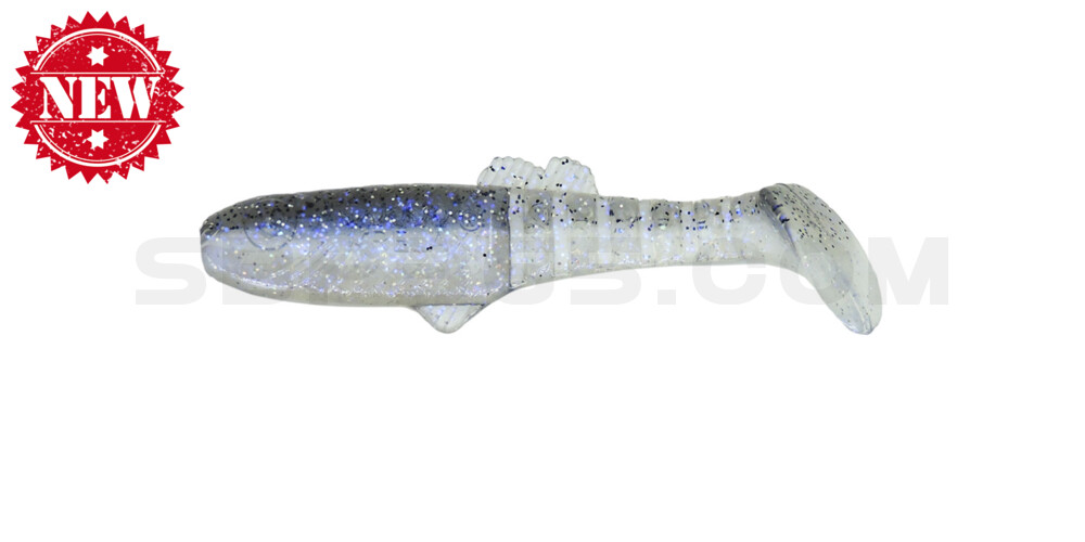 Montana 2,5" (ca. 7cm) blauperl / klar salt´n pepper Glitter