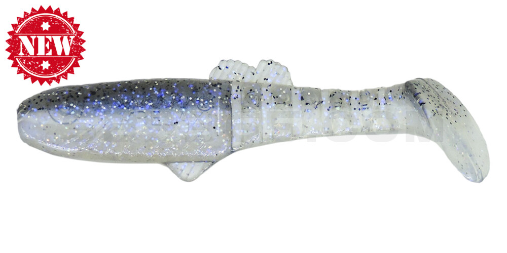 Montana 4,5" (ca. 12,5 cm) blauperl / klar salt´n pepper Glitter
