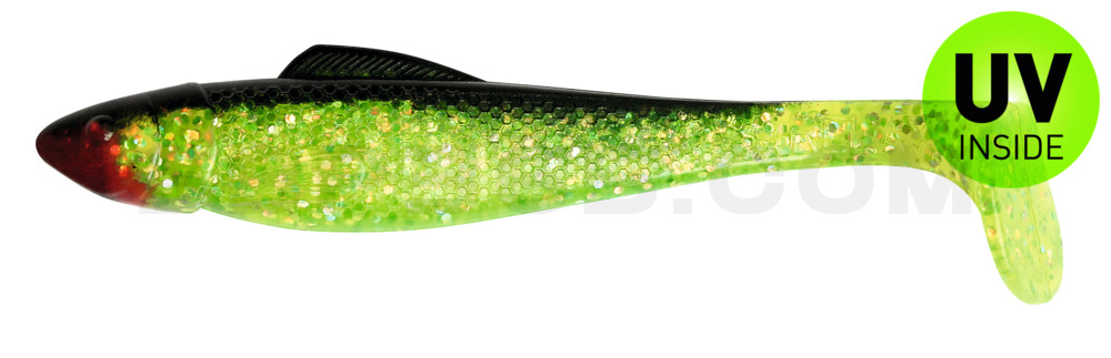 Ohio 4" (ca. 11,0 cm) grün(chartreuse)-Glitter / schwarz