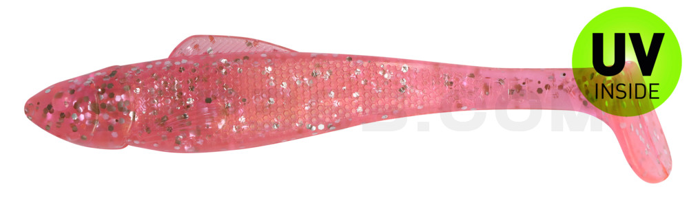 Ohio 5" (ca. 13 cm) hot pink-Glitter Perleffekt
